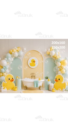 Tło fotograficzne „Kaczuszki i pastelowe balony” | UB_882